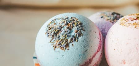 Bola efervescente de banho